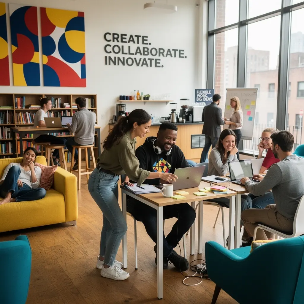 Przestrzeń konferencyjna z eleganckim designem i funkcjonalnym układem.