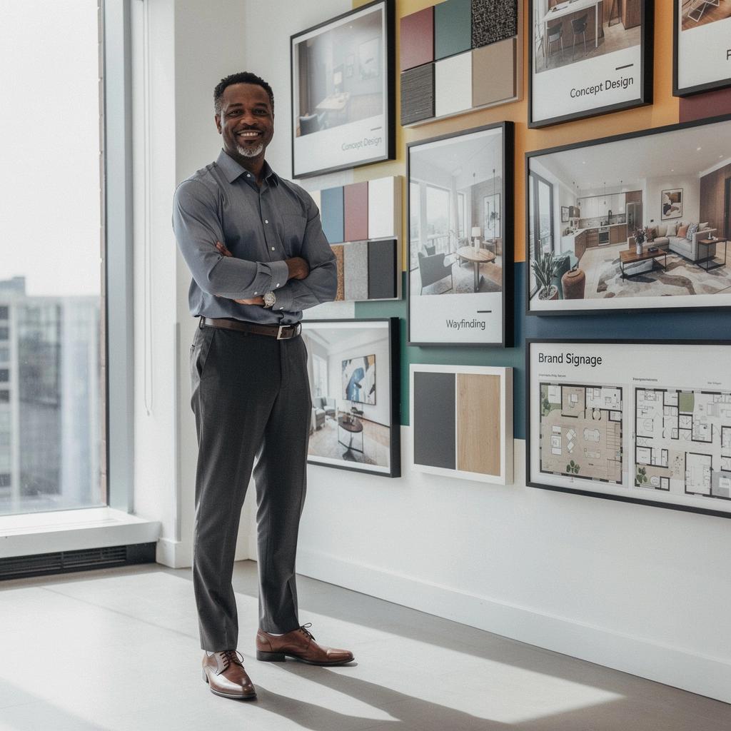 Biuro z wyraźnym oznakowaniem, które ułatwia nawigację.