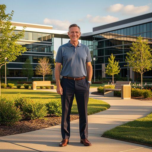 Wnętrze biura z różnorodnymi teksturami materiałów meblowych.